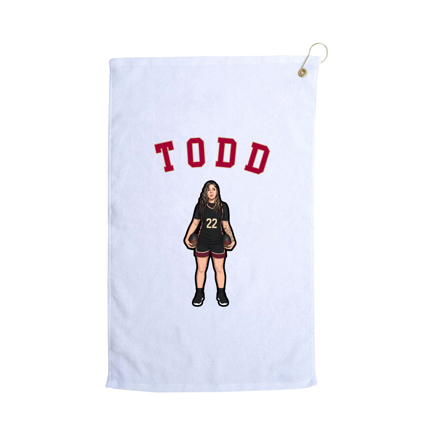 Golf Towel — Shirsey Arch in White