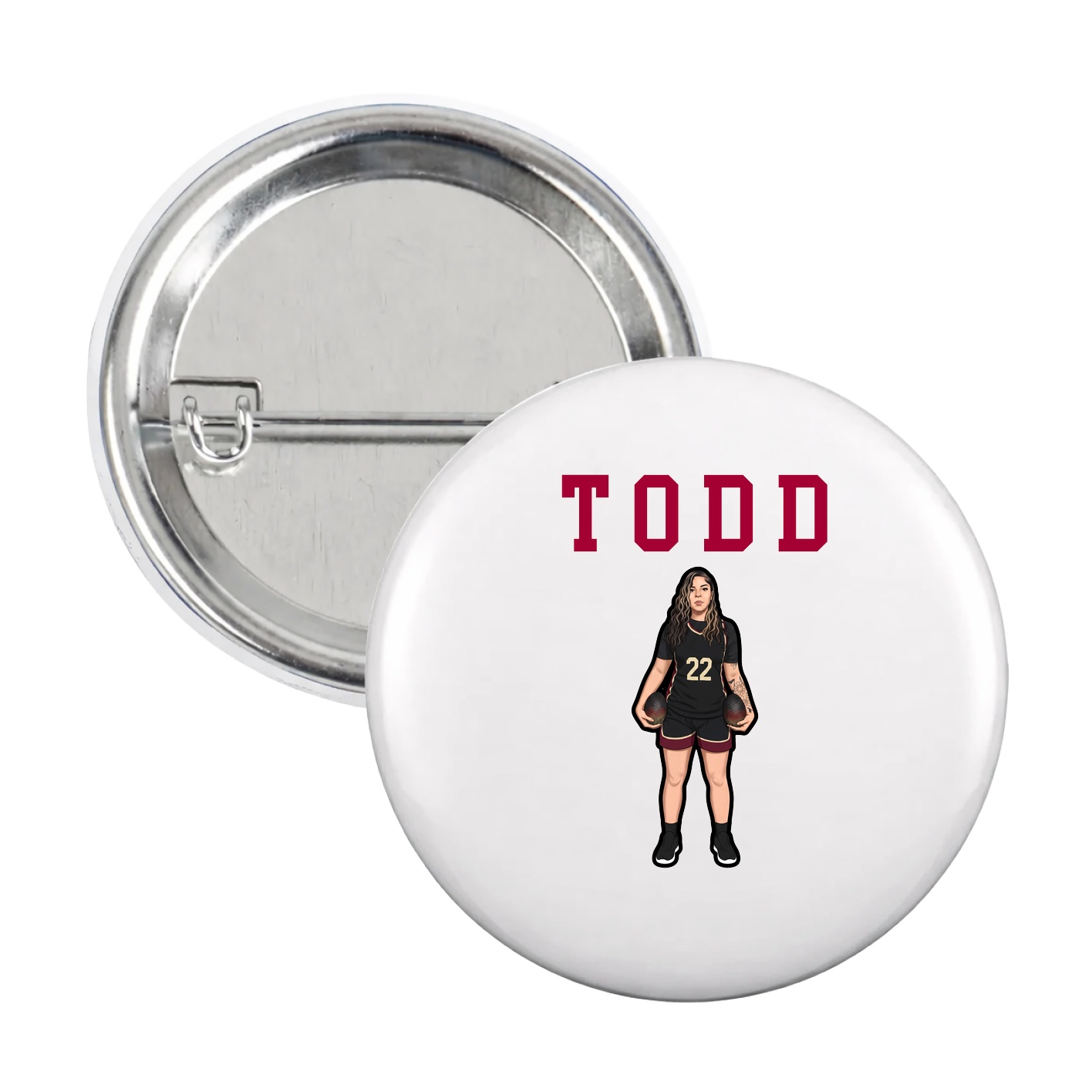 Game Day Button — Shirsey in White