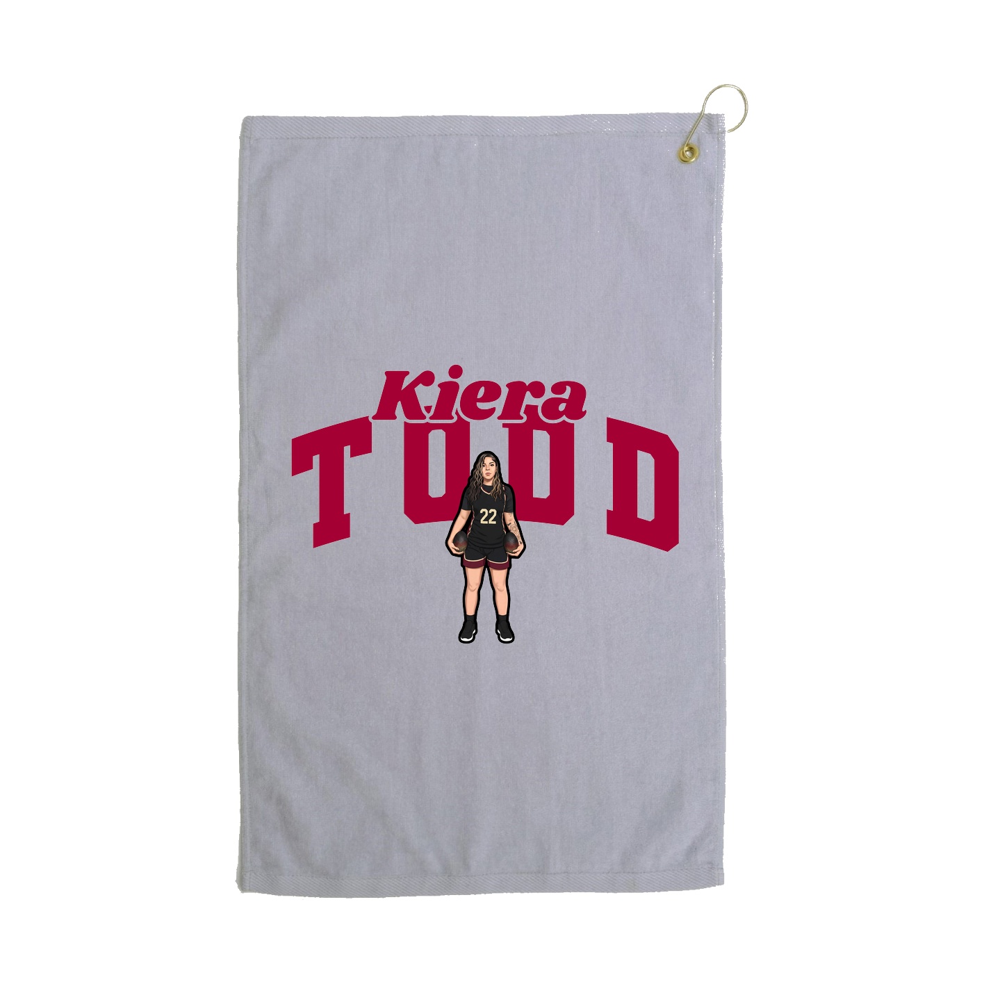 Golf Towel — Signature Arch in Grey