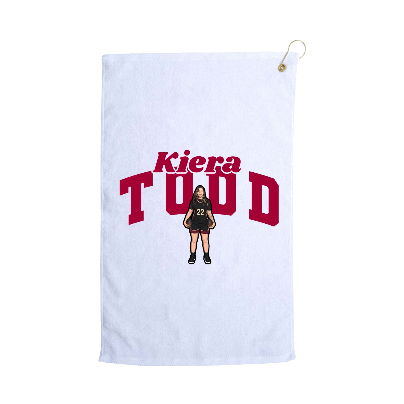 Golf Towel — Signature Arch in White