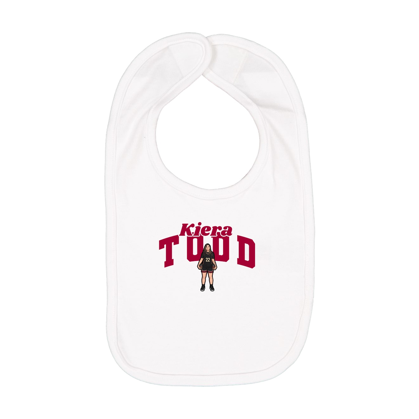 Infant Bib — Signature Arch in White