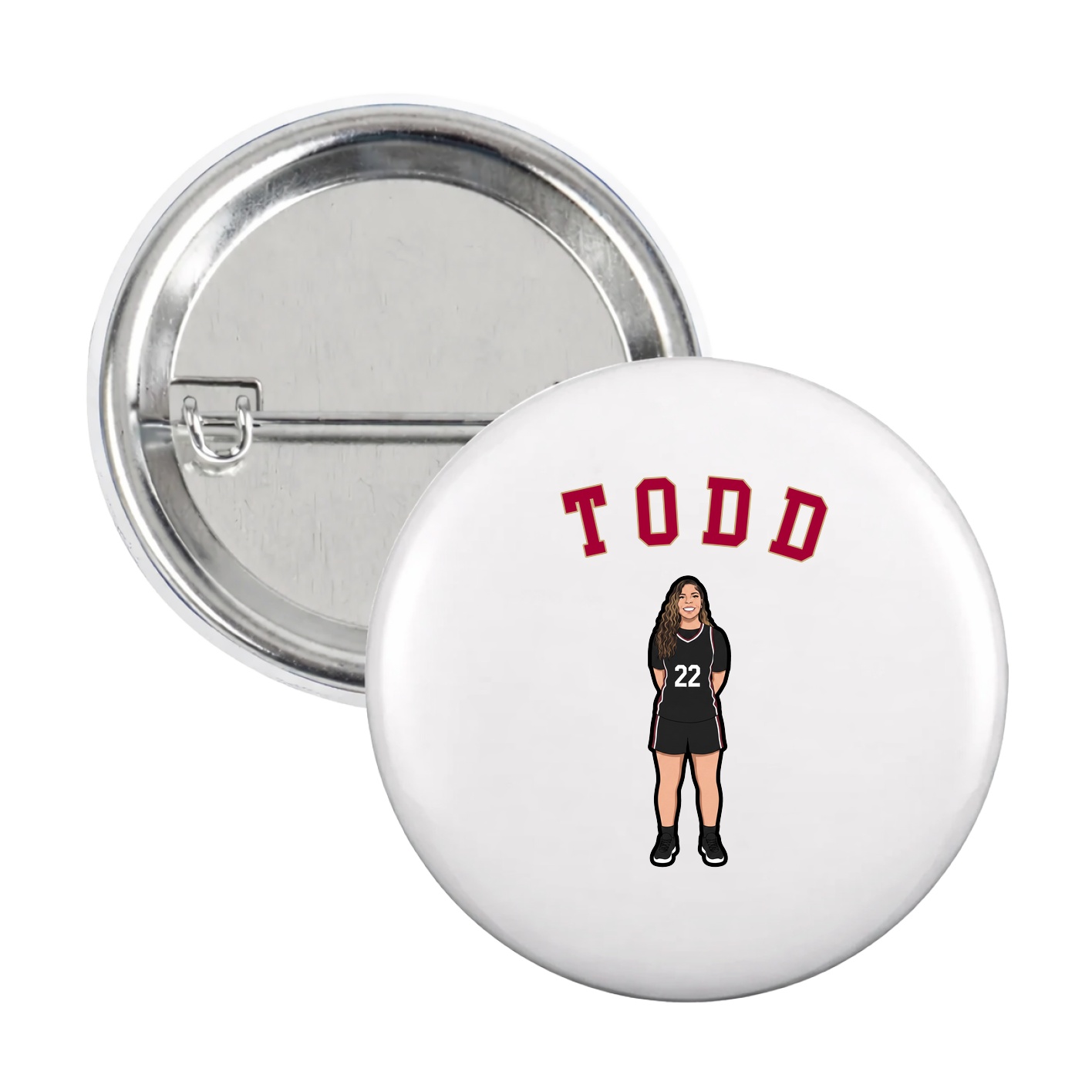 Game Day Button — Shirsey Arch in White