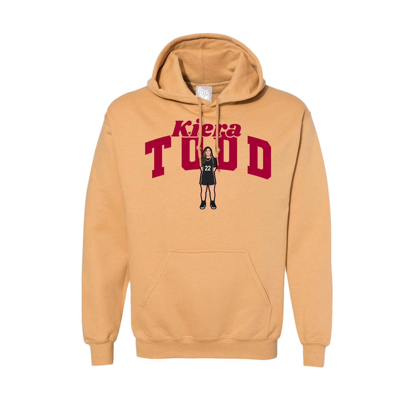 Hoodie — Signature Arch in Vegas Gold