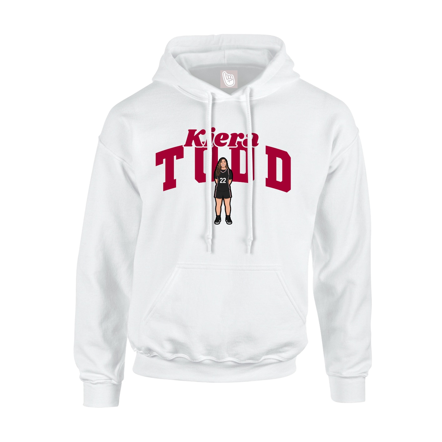 Hoodie — Signature Arch in White