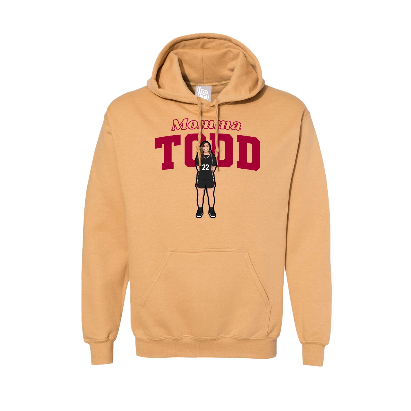 Hoodie — Mothers Day Block in Vegas Gold