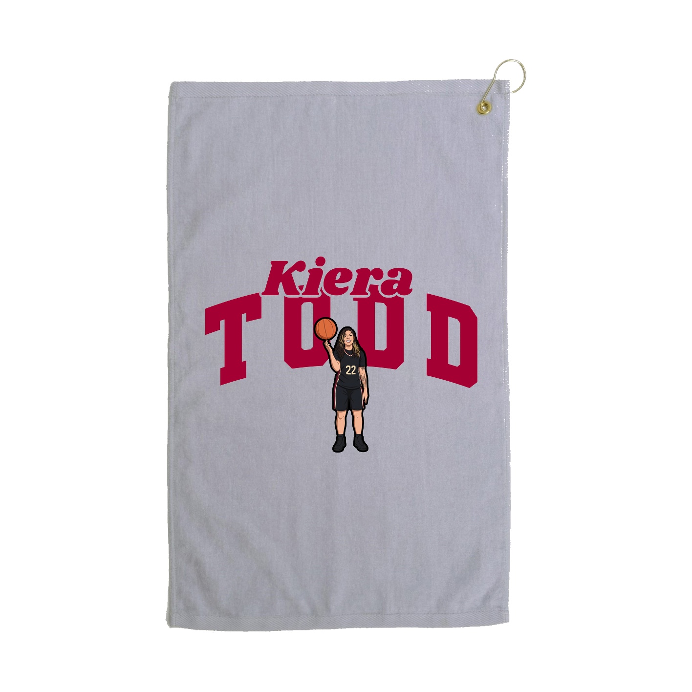 Golf Towel — Signature Arch in Grey