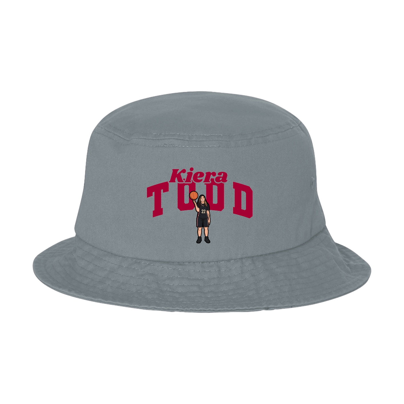 Bucket Cap — Signature Arch in Grey