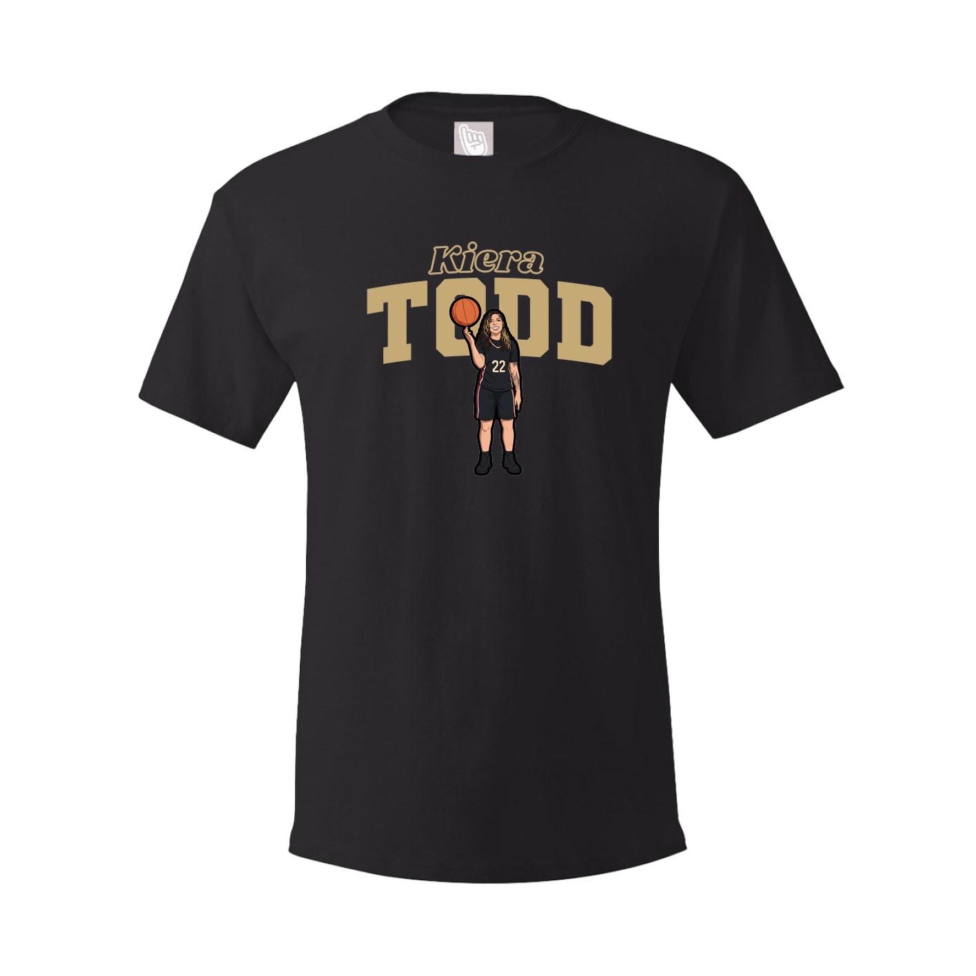 Youth Tee — Name Arch in Black