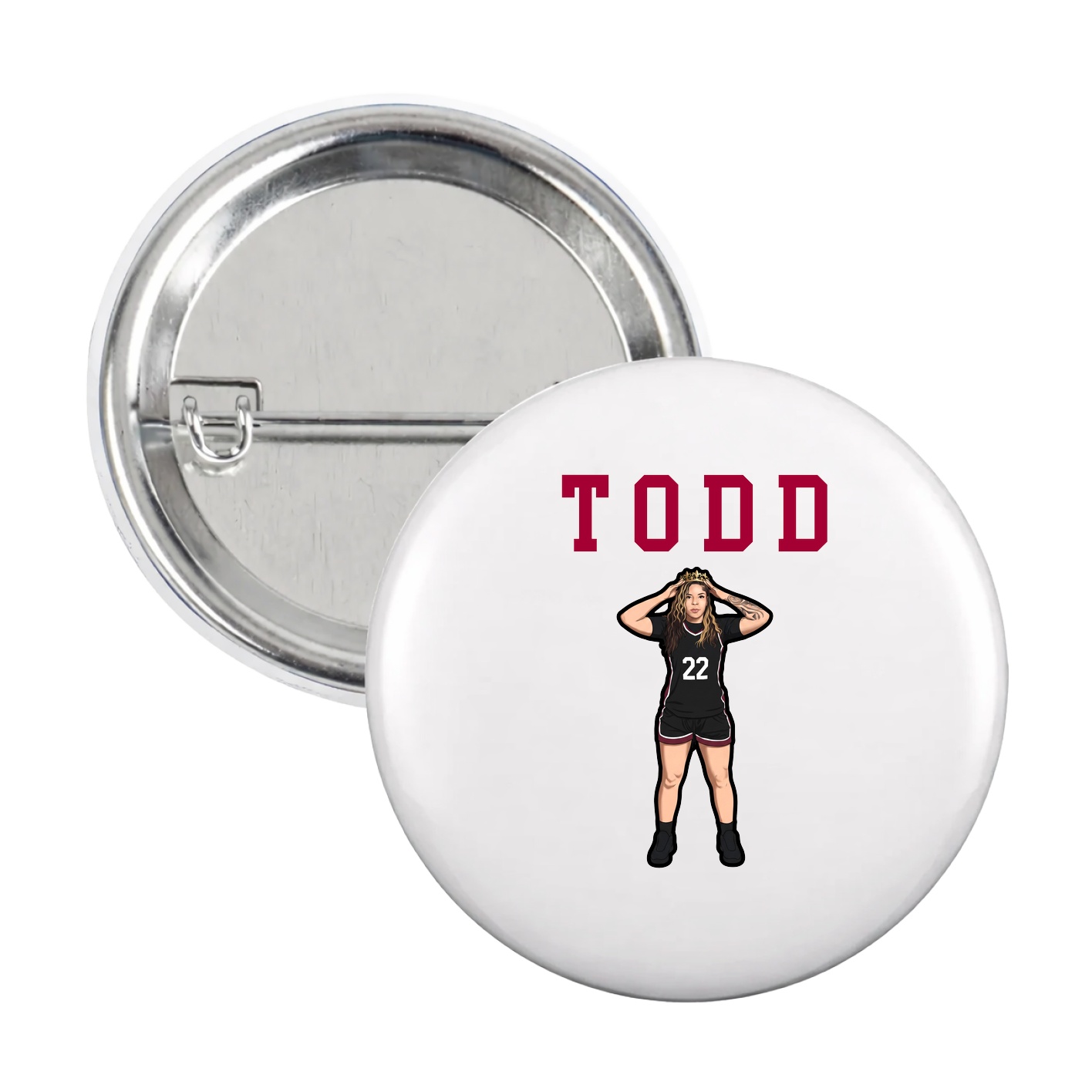 Game Day Button — Shirsey in White