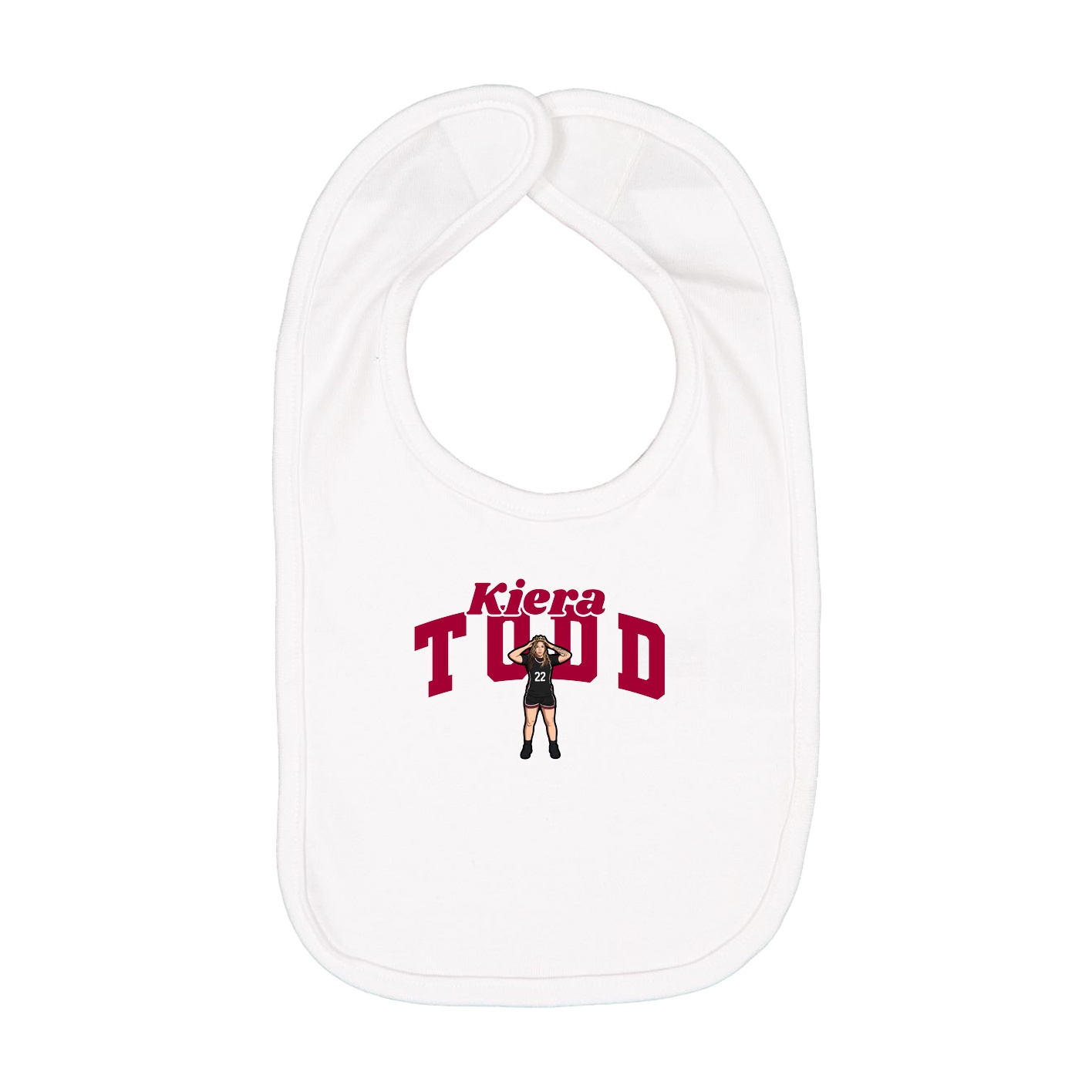 Infant Bib — Signature Arch in White