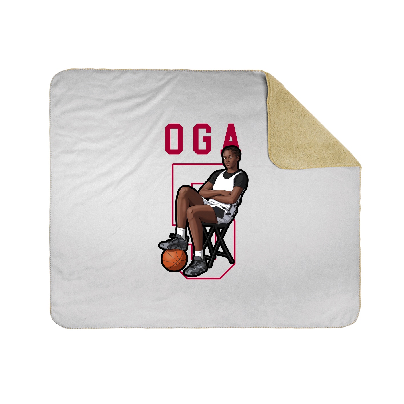 Throw Blanket — Shirsey in White