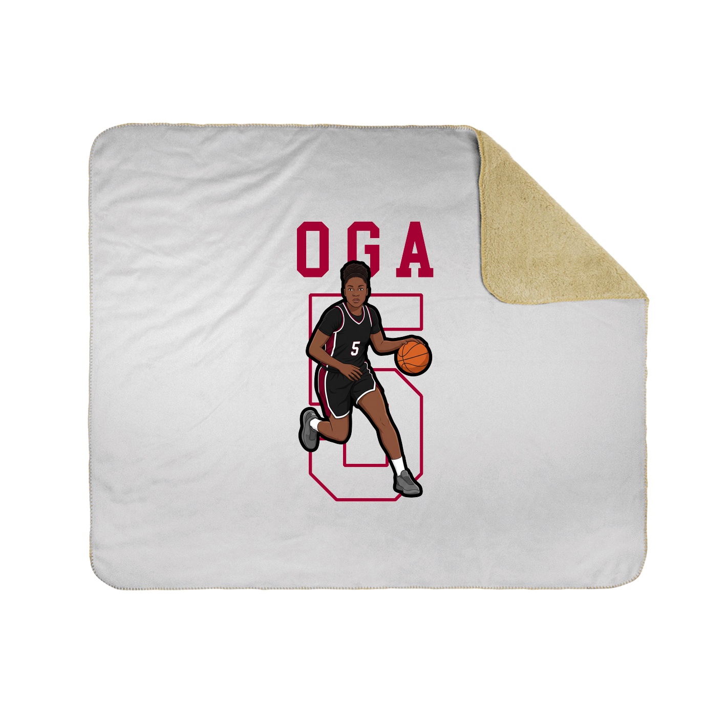 50x60 Sherpa Lined Throw Blanket