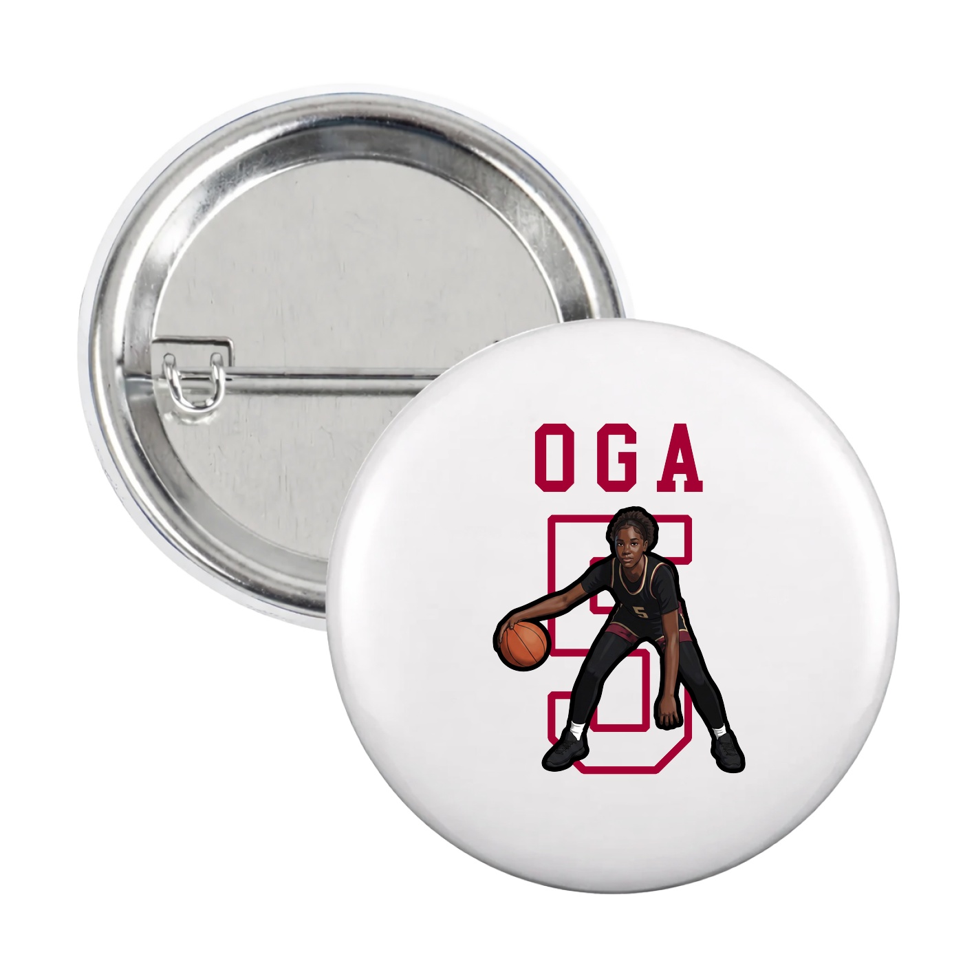 Game Day Button — Shirsey in White