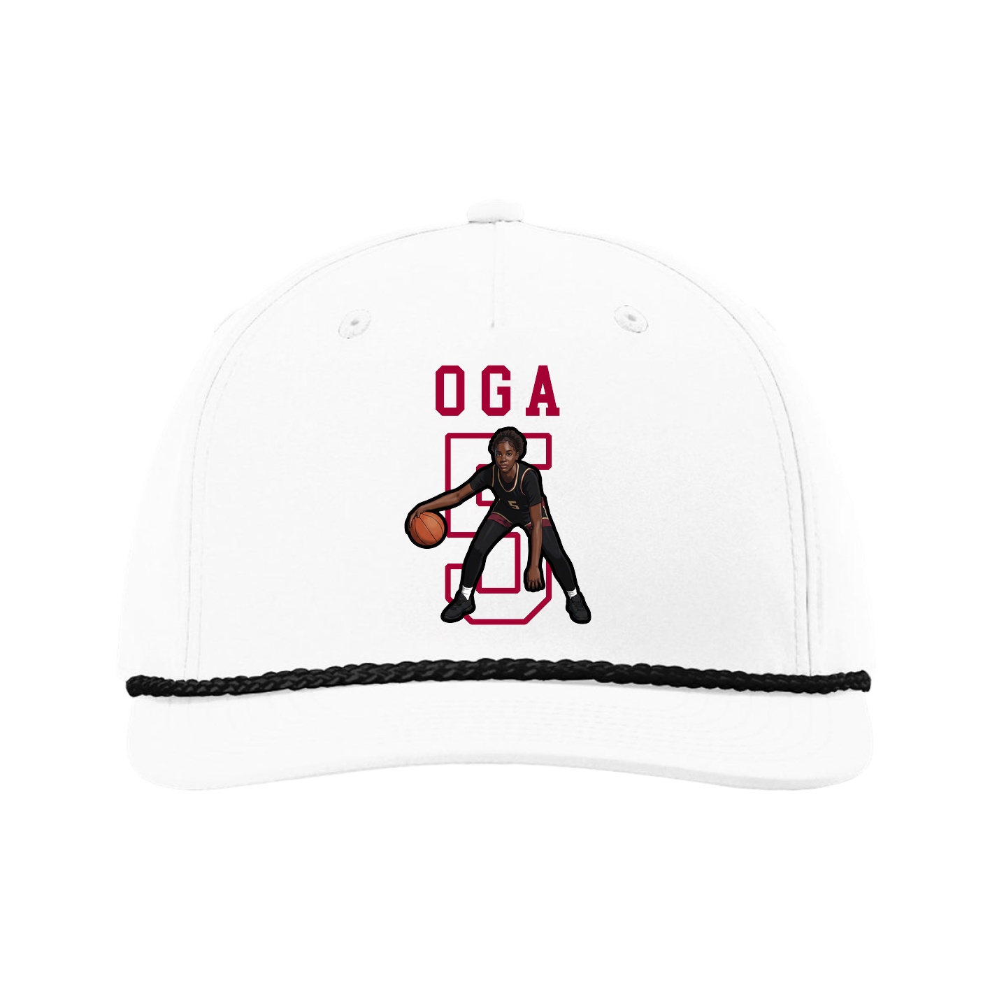Five-Panel Classic Rope Cap — Shirsey in White