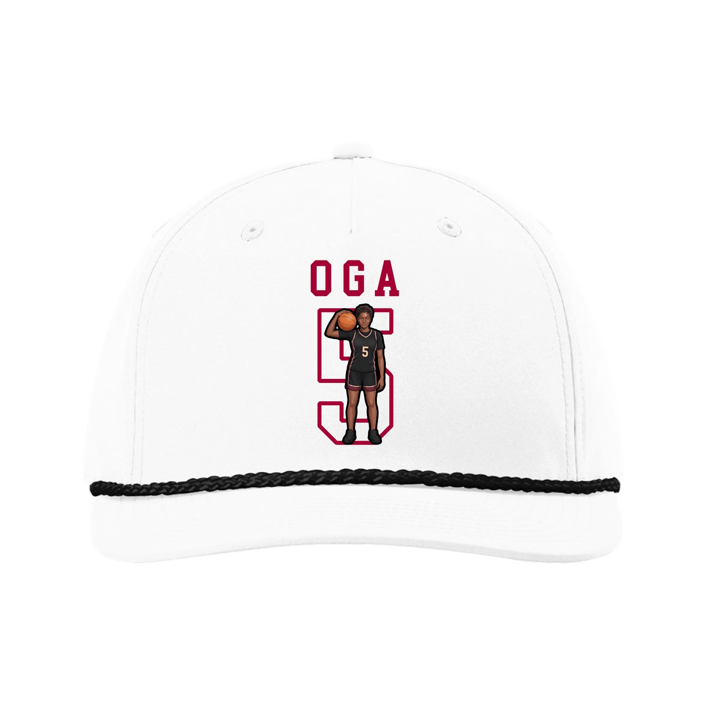 Five-Panel Classic Rope Cap — Shirsey in White
