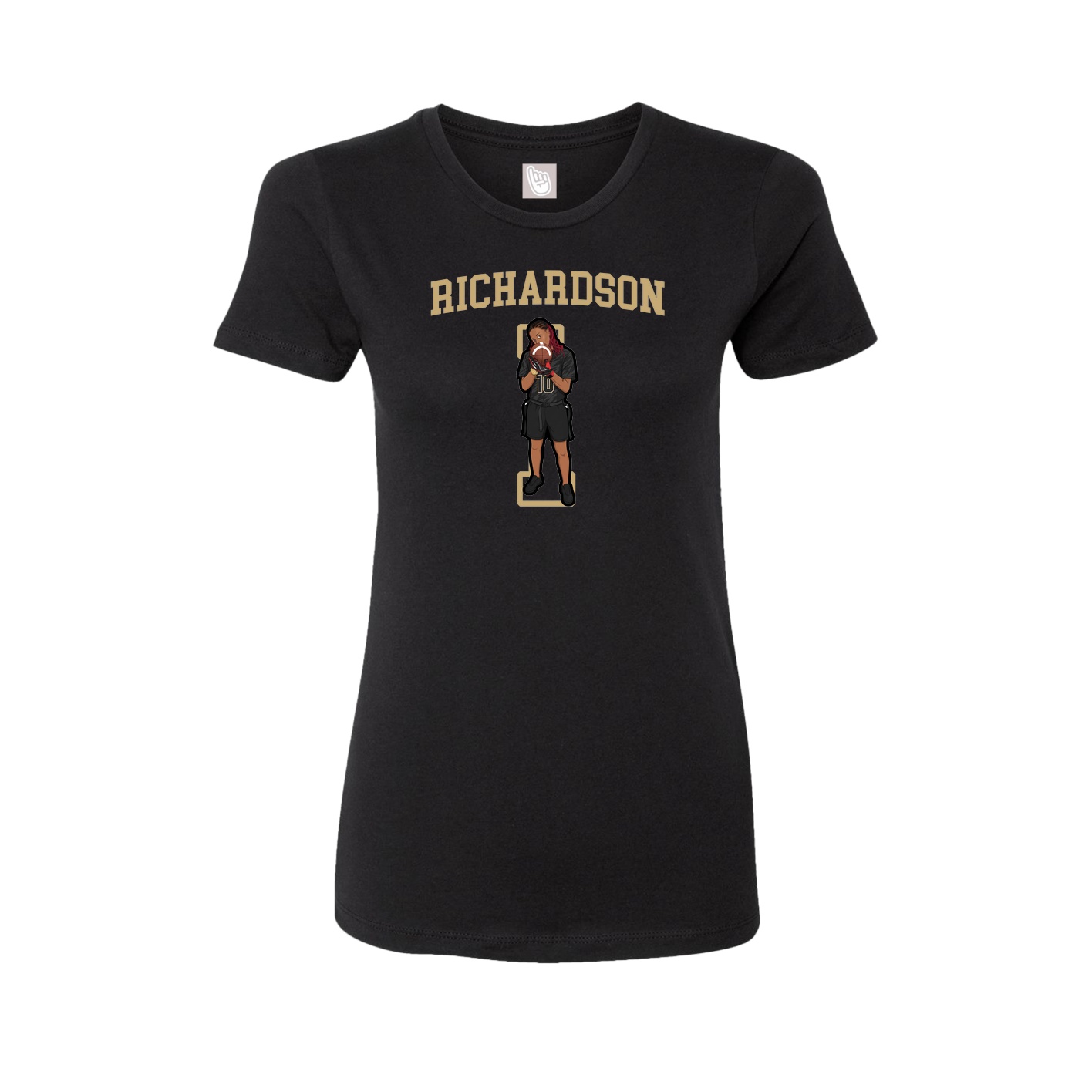 Fitted Women's Tee — Shirsey in Black