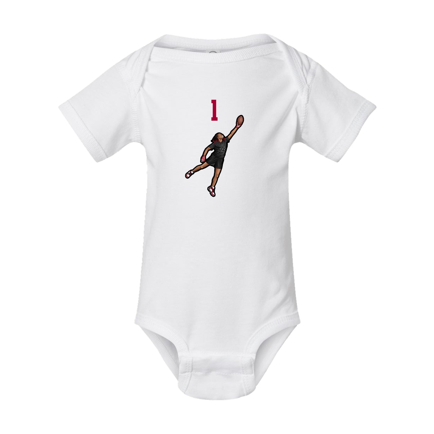 Baby Onesie — Number Top in White