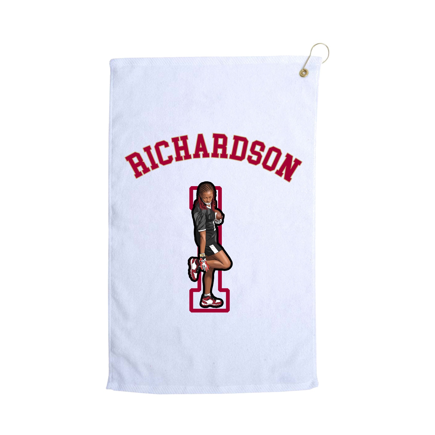 Golf Towel — Shirsey Arch in White