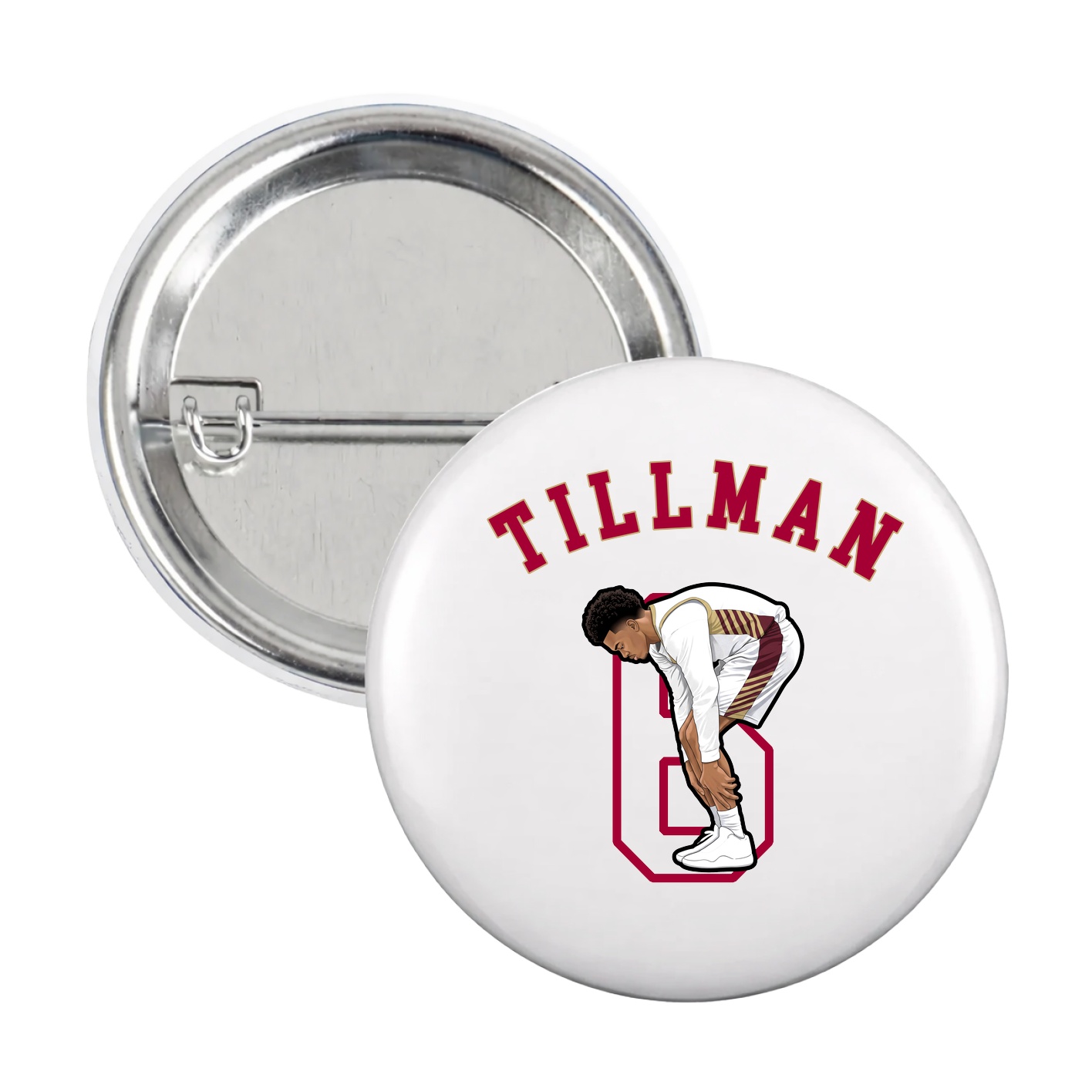 Game Day Button — Shirsey Arch in White