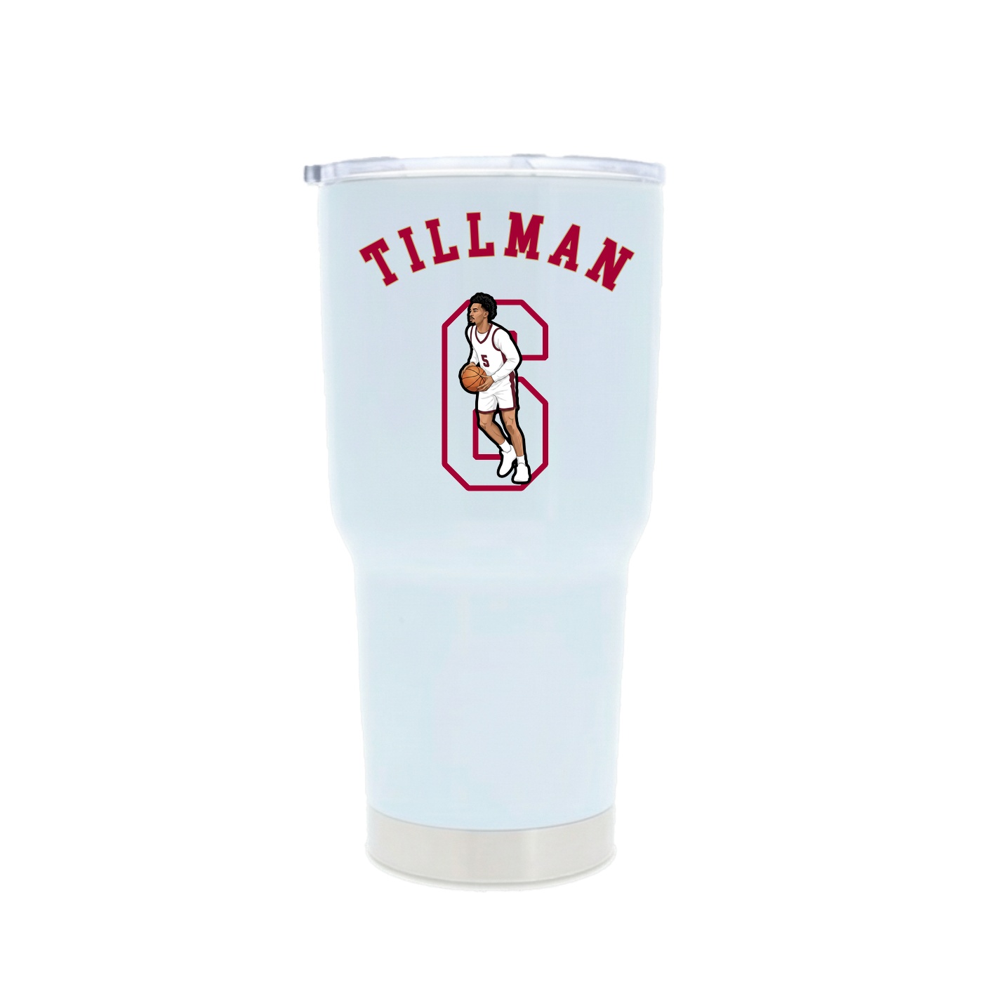 30oz Stainless Steel Tumbler — Shirsey Arch in White