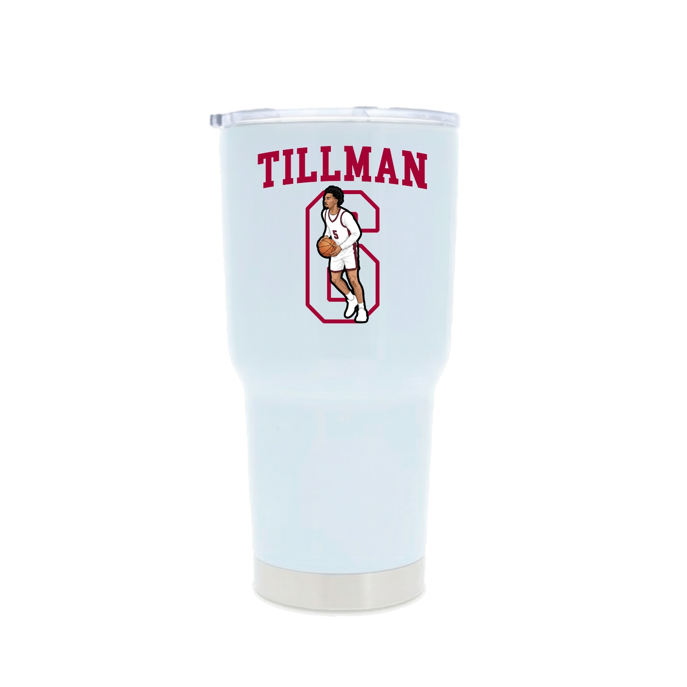 30oz Stainless Steel Tumbler — Shirsey in White