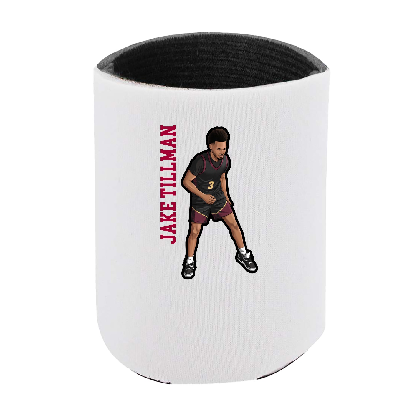 Can Holder — Name Vertical in White
