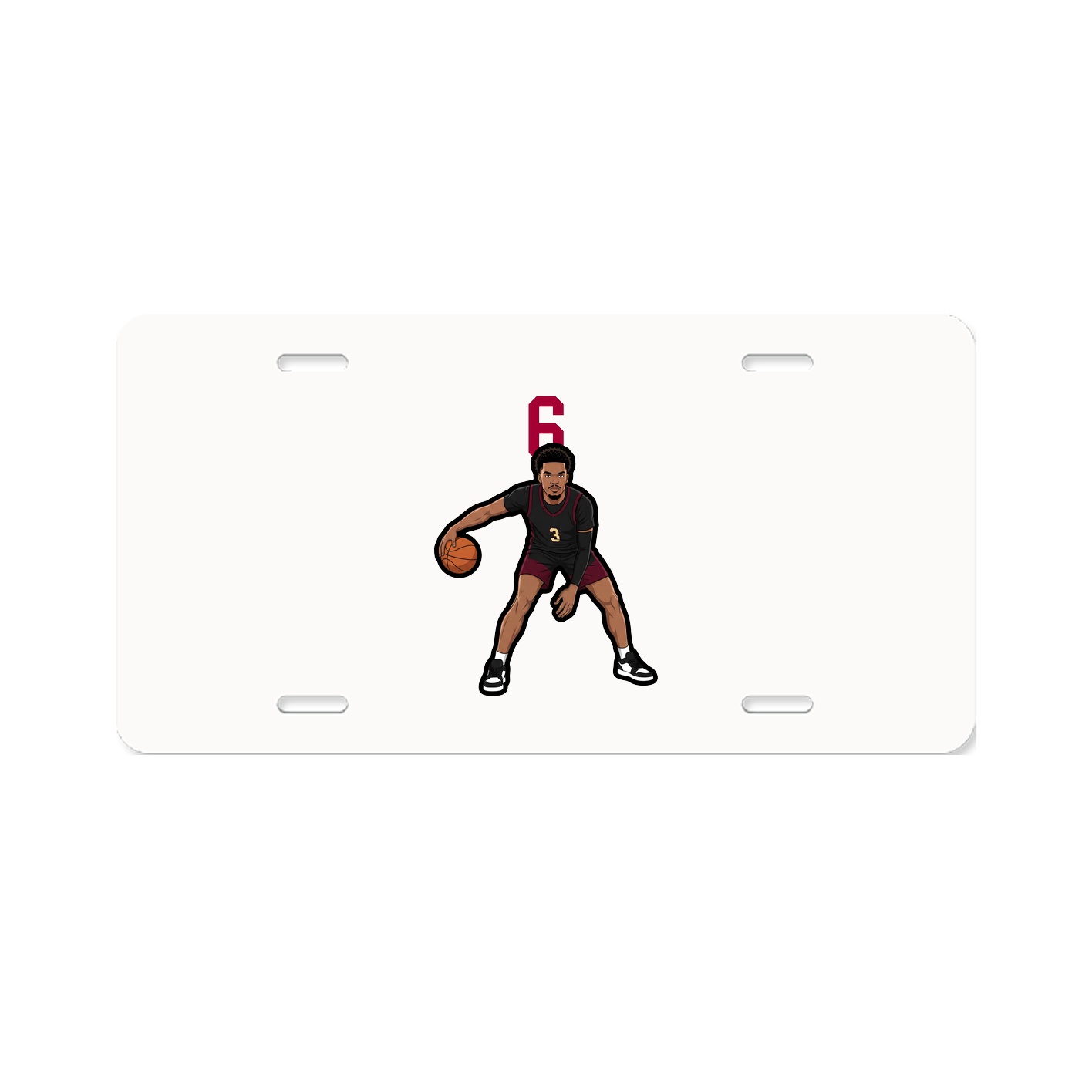 License Plate — Number Top in Classic