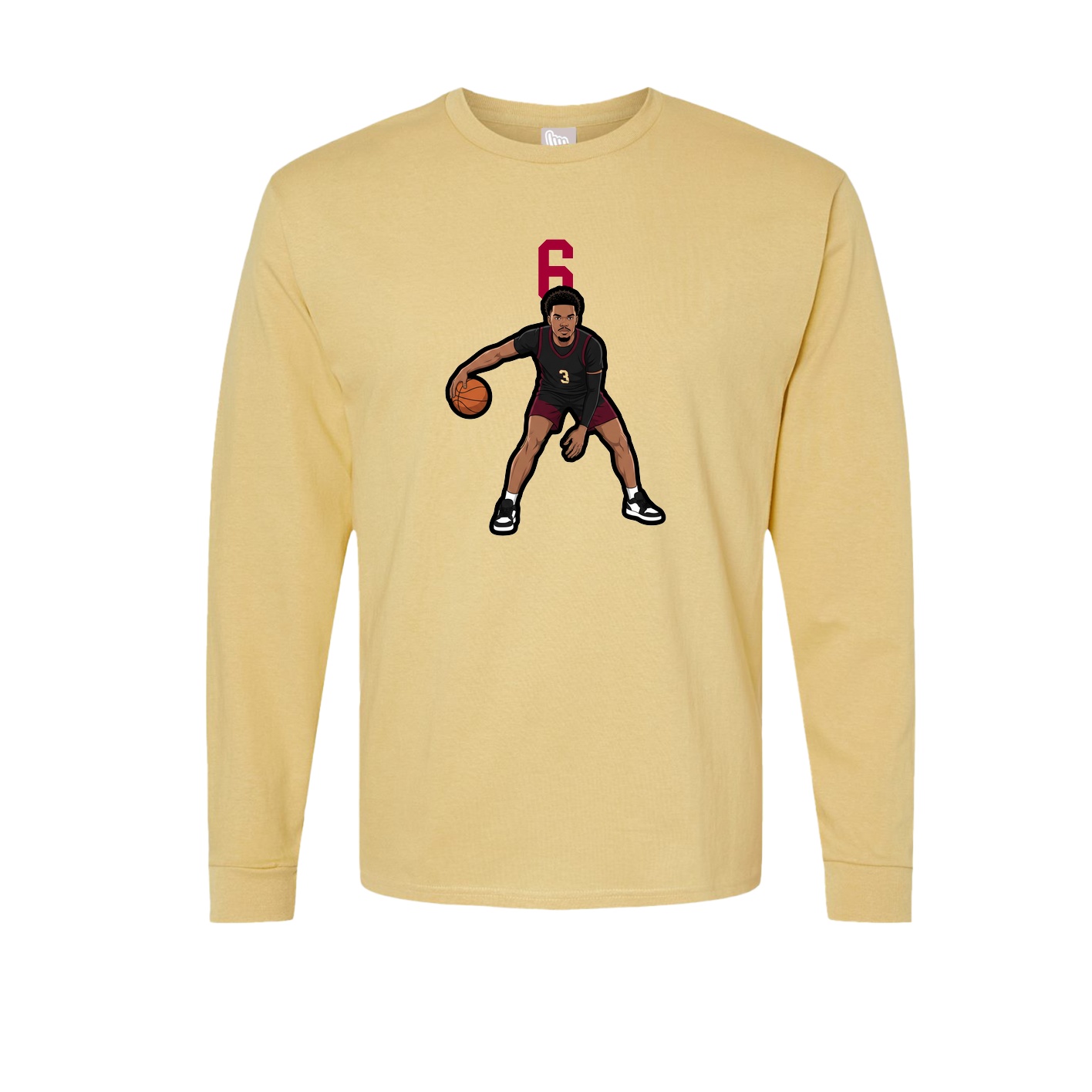 Long Sleeve Tee — Number Top in Vegas Gold