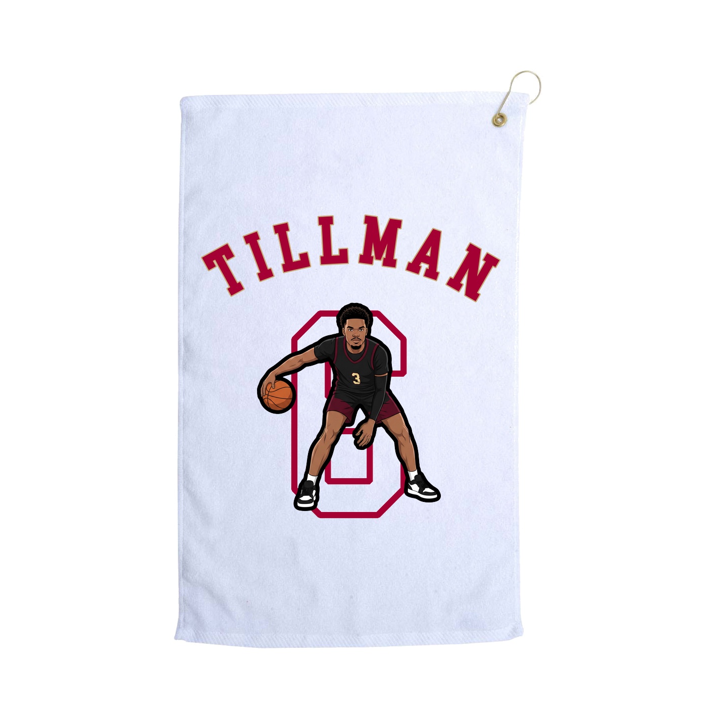 Golf Towel — Shirsey Arch in White