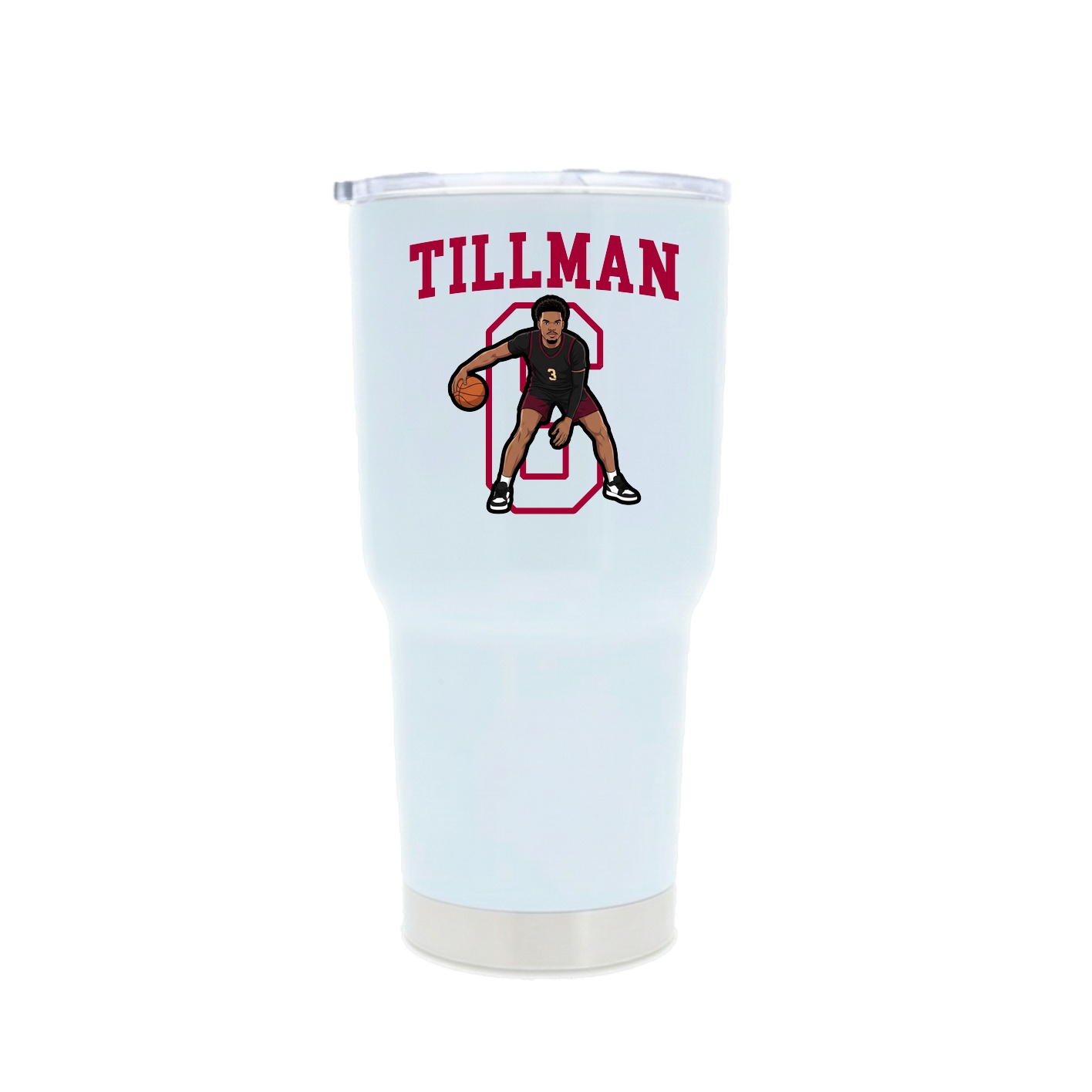 30oz Stainless Steel Tumbler — Shirsey in White