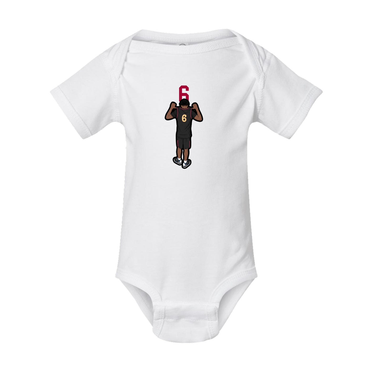 Baby Onesie — Number Top in White