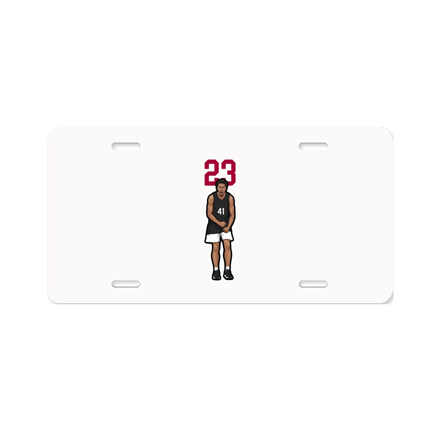 License Plate — Number Top in Classic