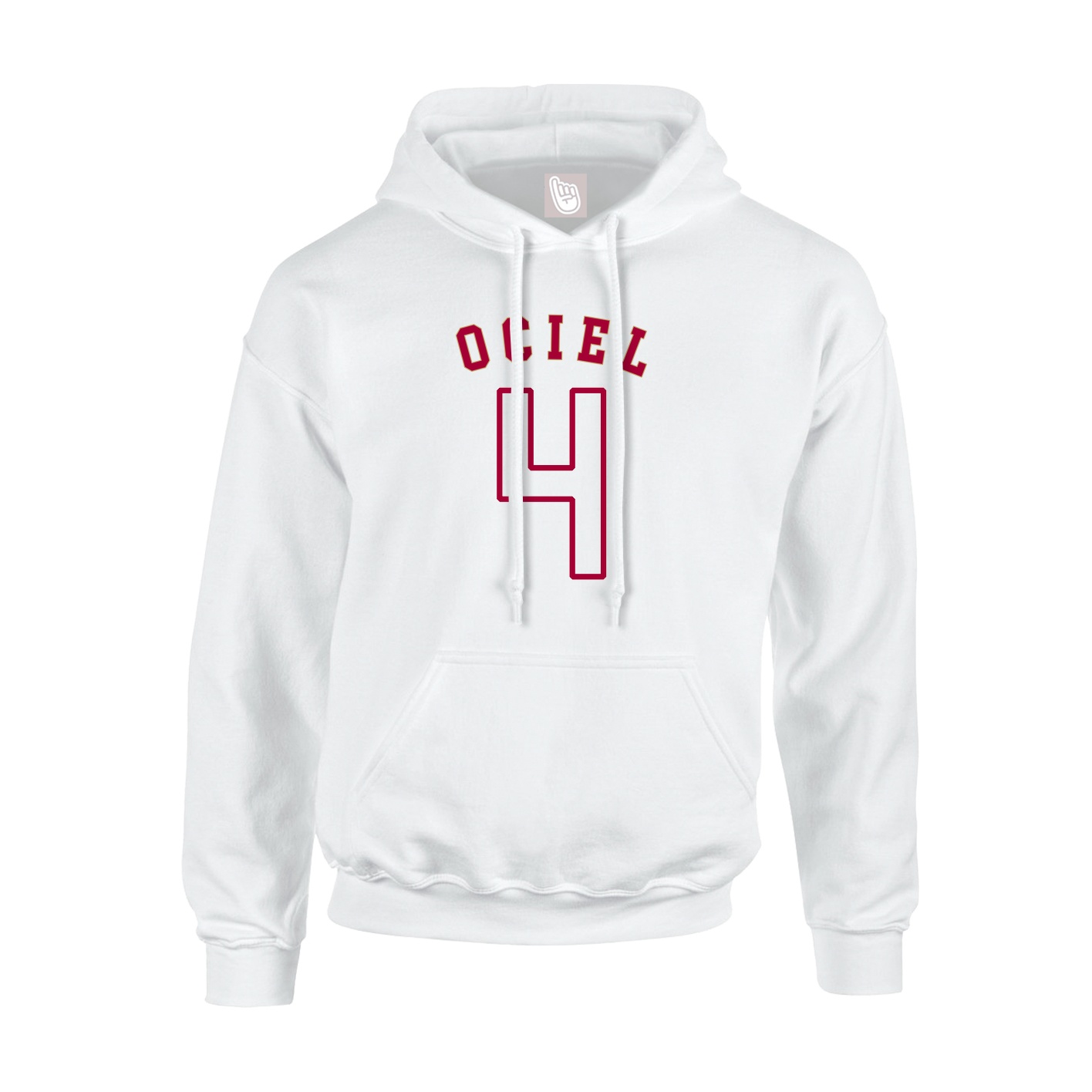 Youth Hoodie — Shirsey Arch in White