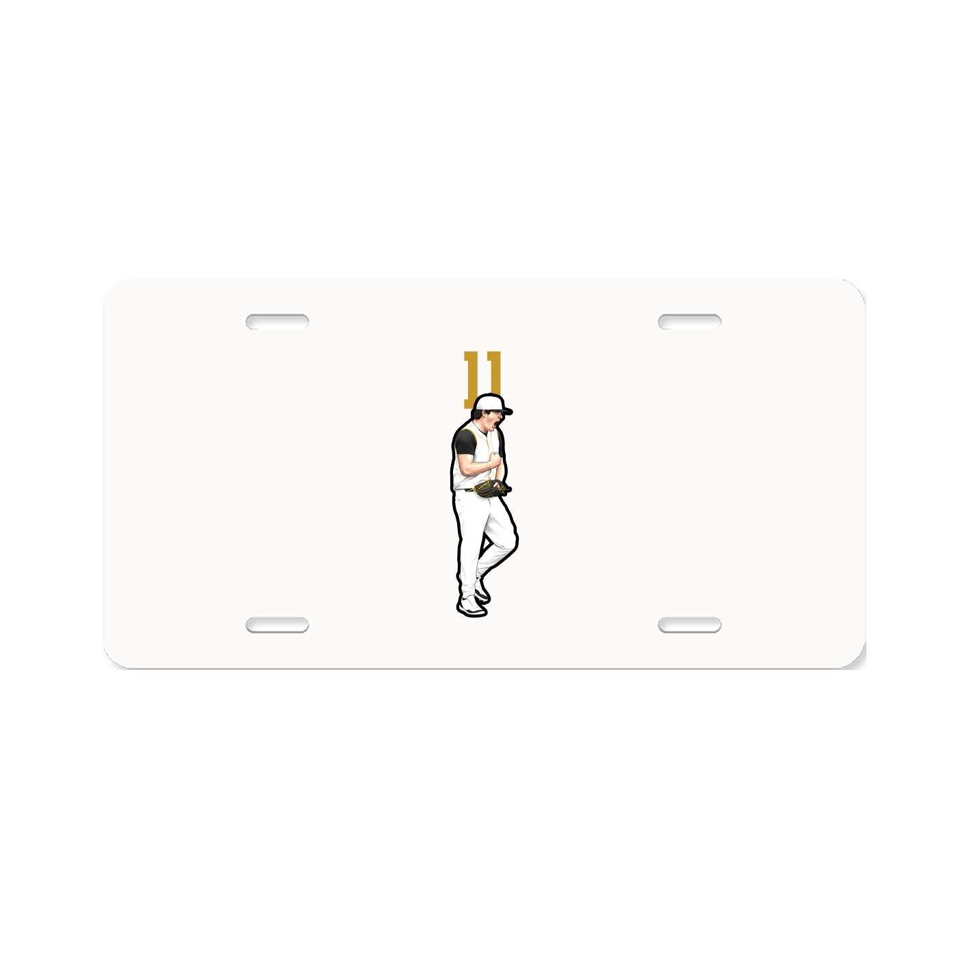 License Plate — Number Top in Classic