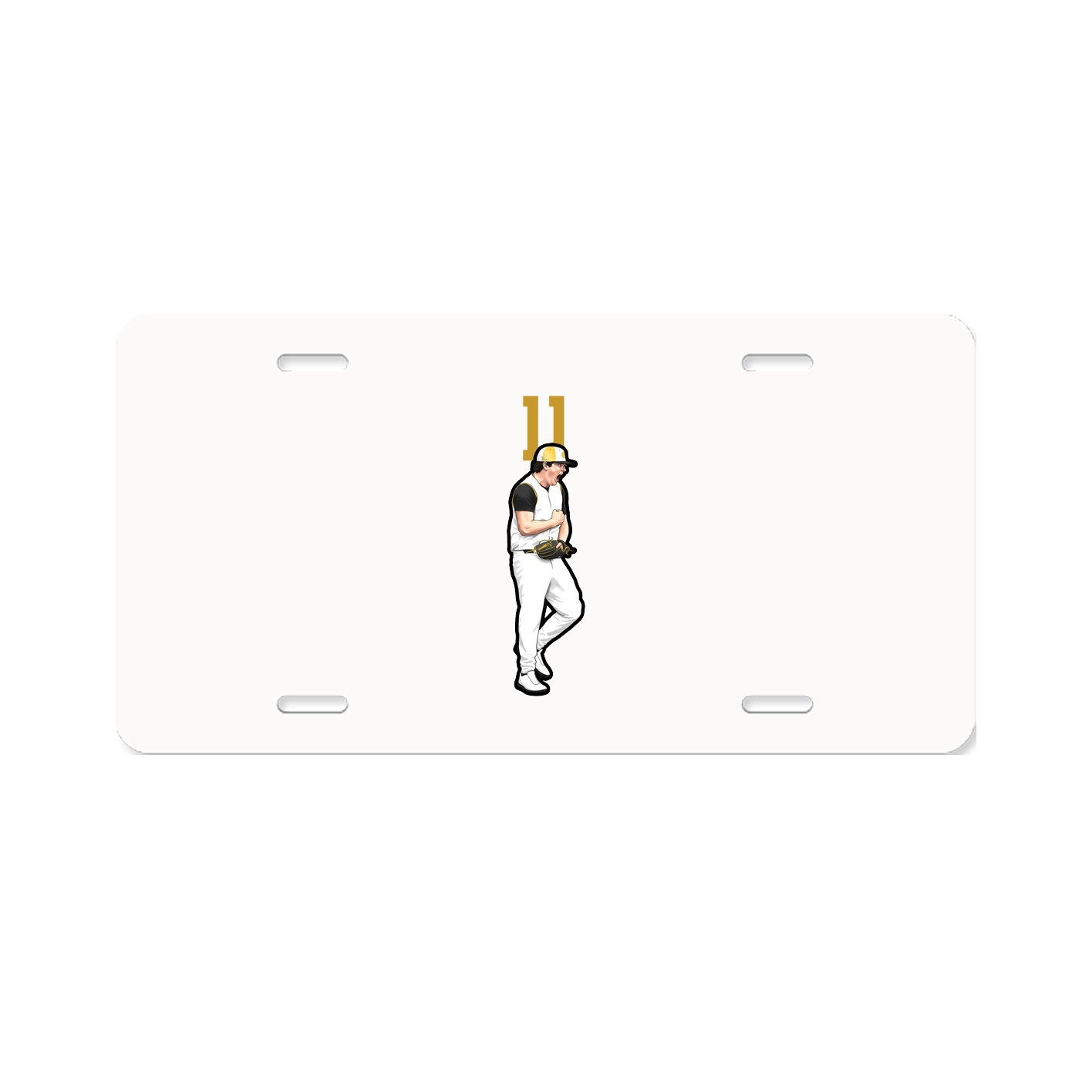 License Plate — Number Top in Classic