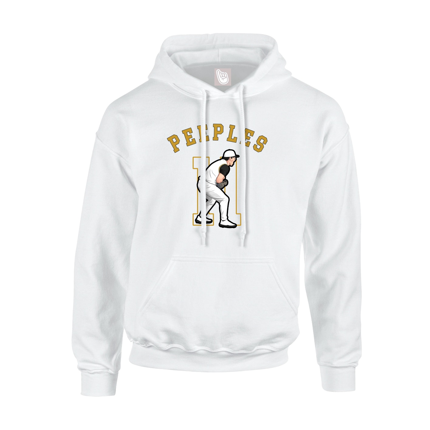 Youth Hoodie — Shirsey Arch in White