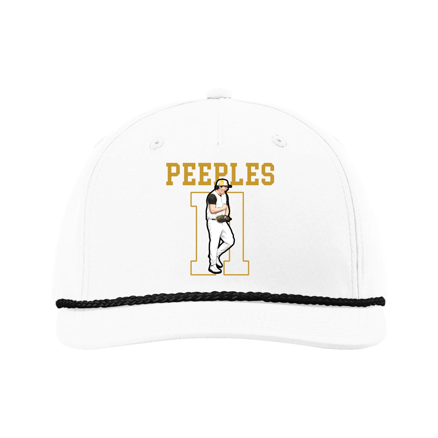 Five-Panel Classic Rope Cap — Shirsey in White