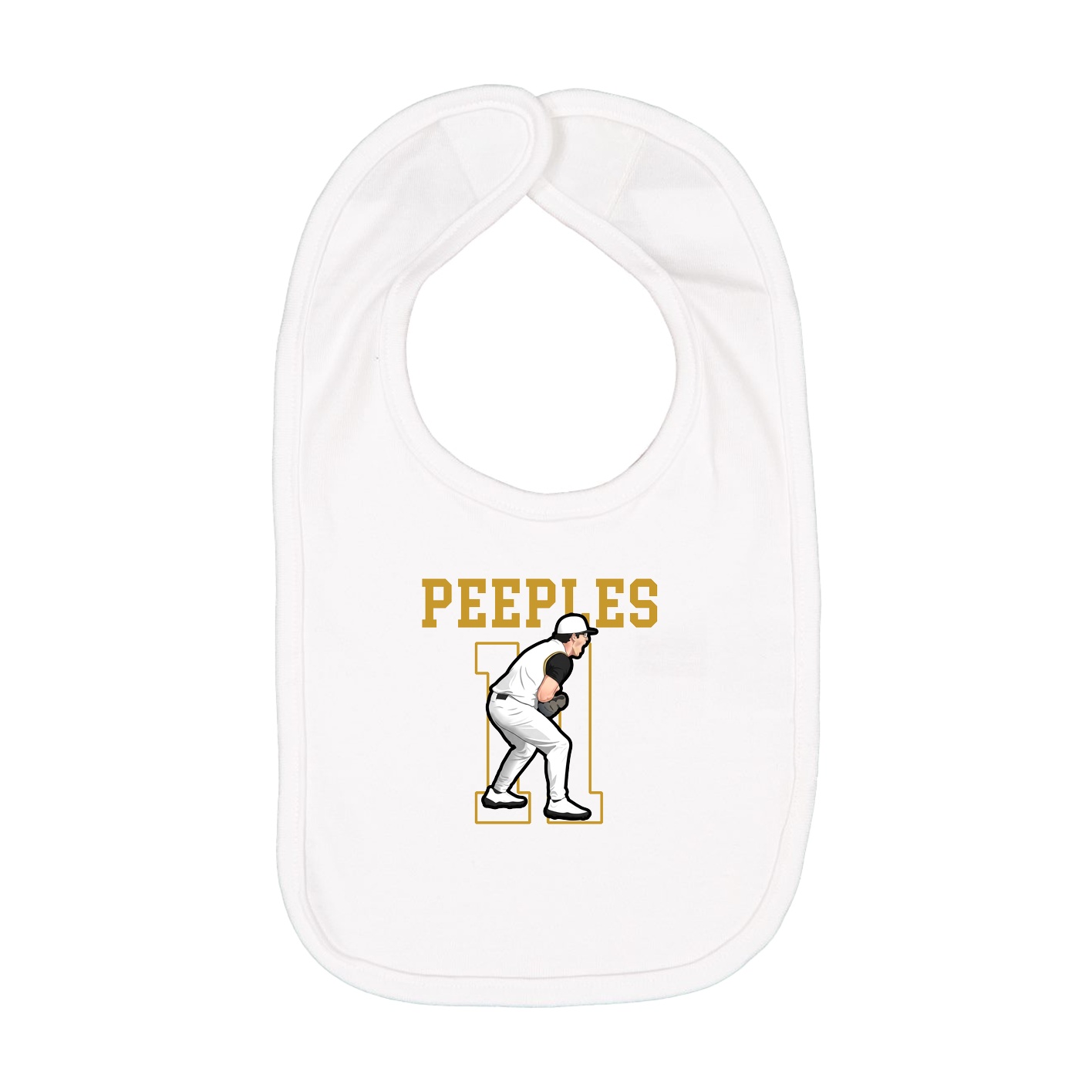 Infant Bib — Shirsey in White