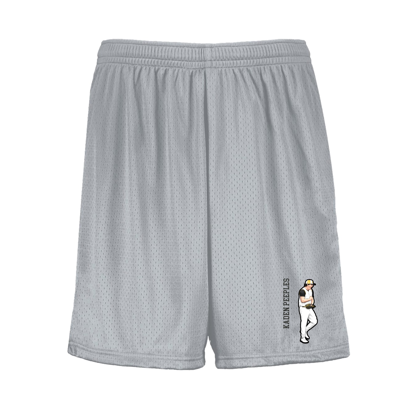 Shorts — Name Vertical in Silver