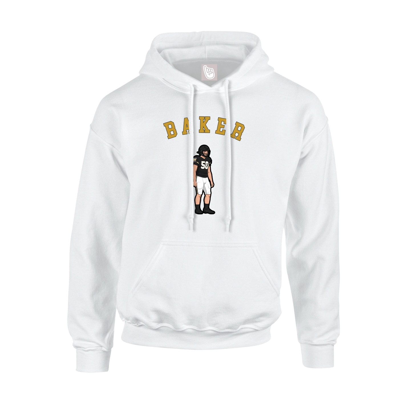 Hoodie — Shirsey Arch in White