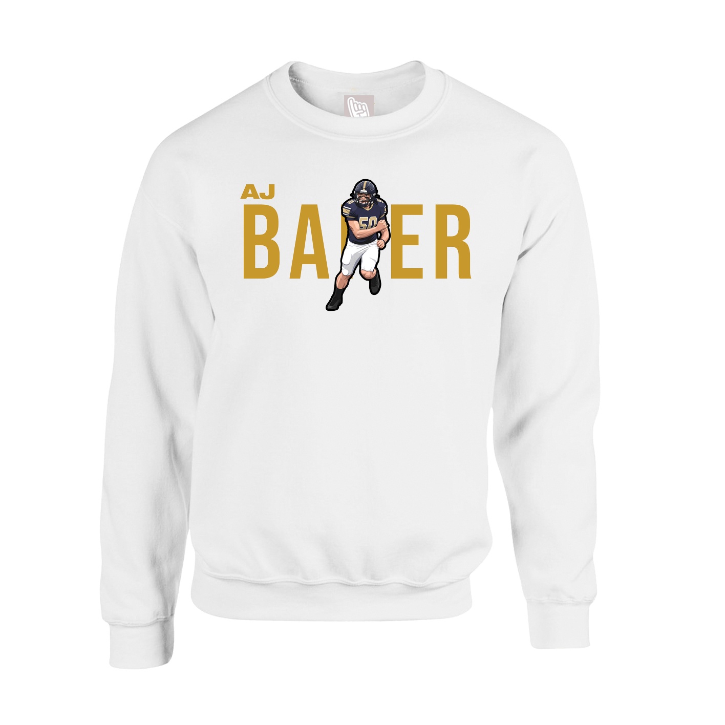 Fleece Crew — Player Name in White