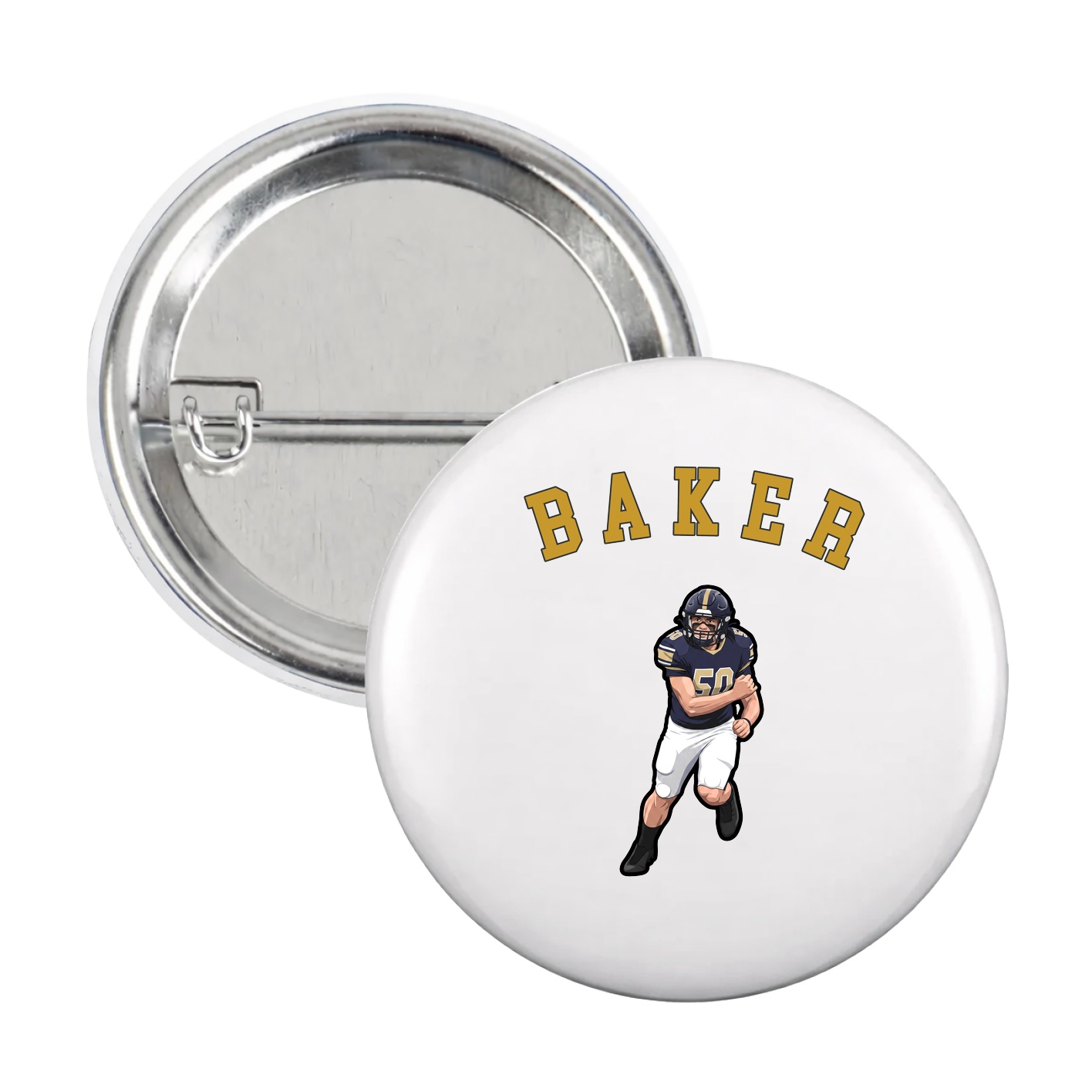 Game Day Button — Shirsey Arch in White