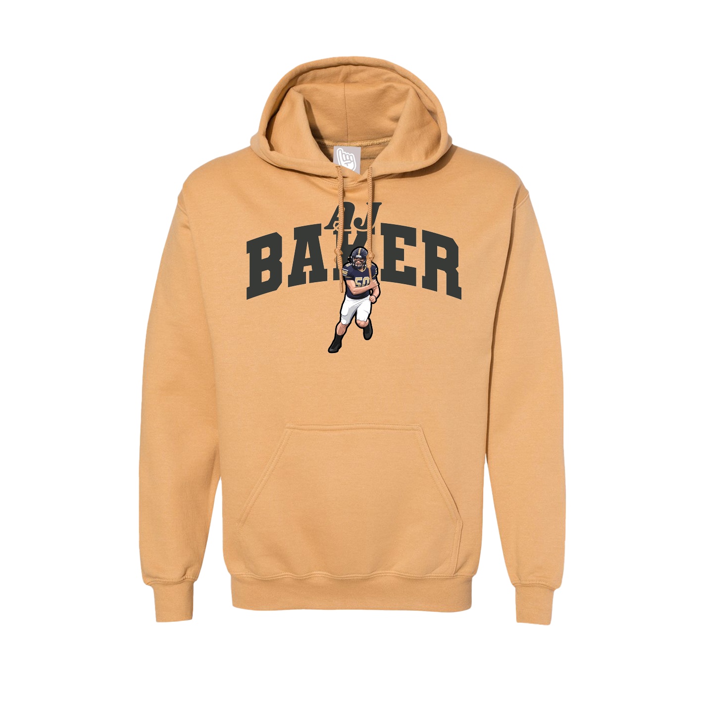 Hoodie — Signature Arch in Vegas Gold