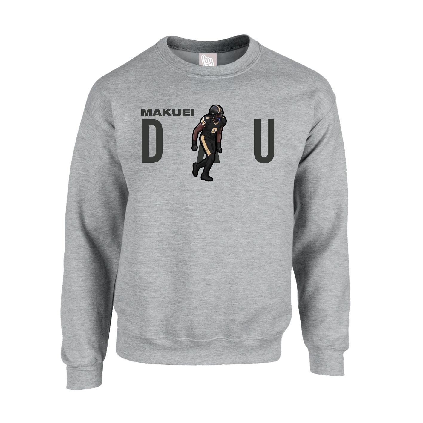 Fleece Crew — Player Name in Grey
