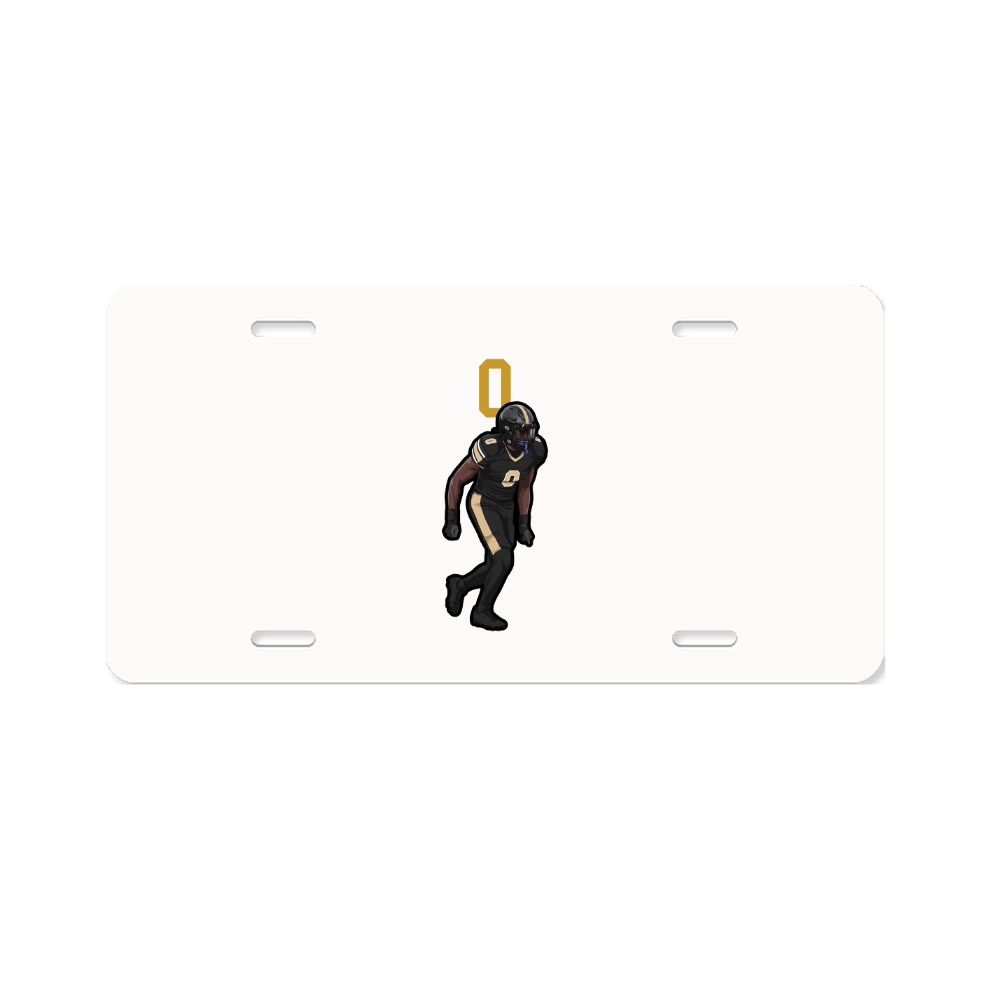 License Plate — Number Top in Classic