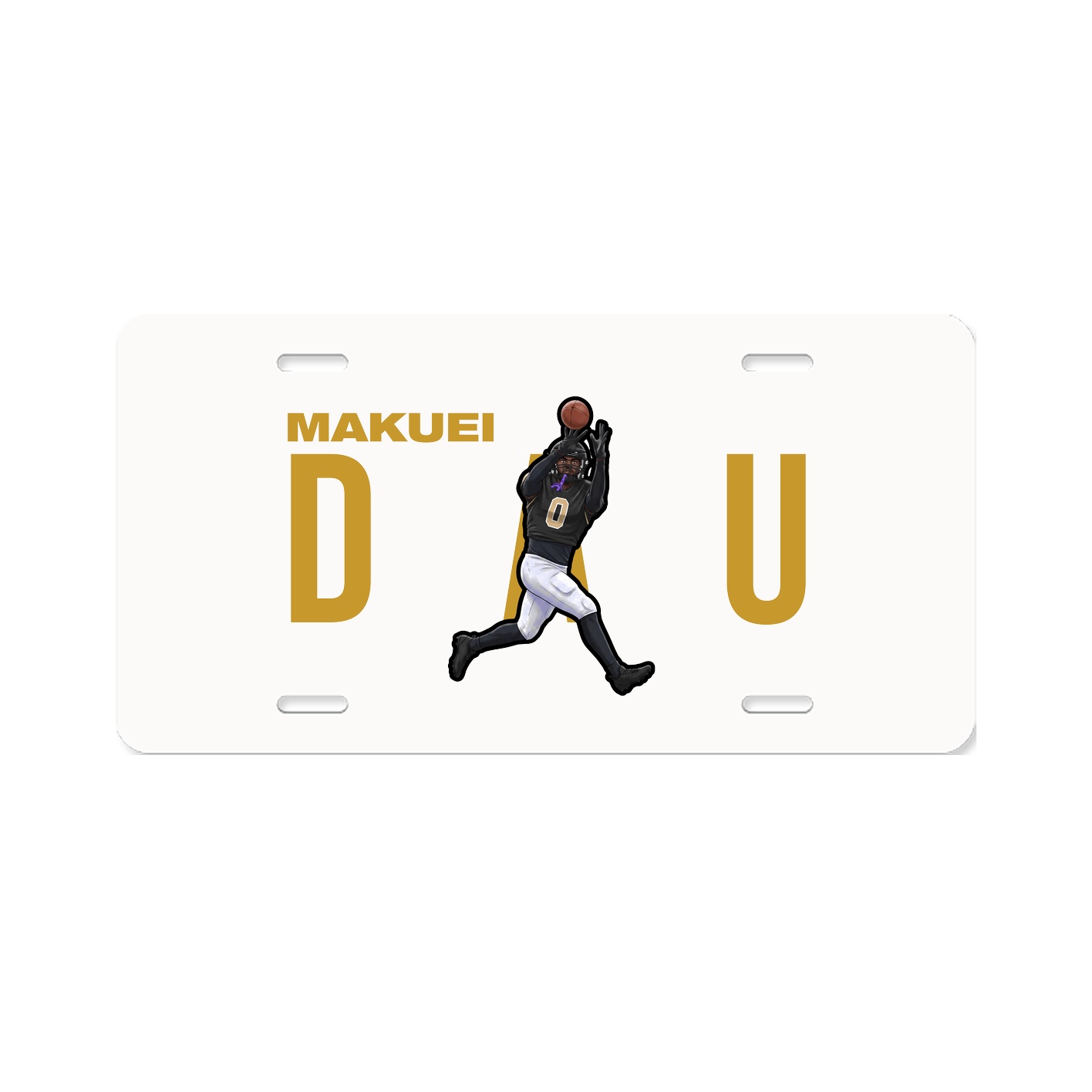 License Plate — Player Name in Classic