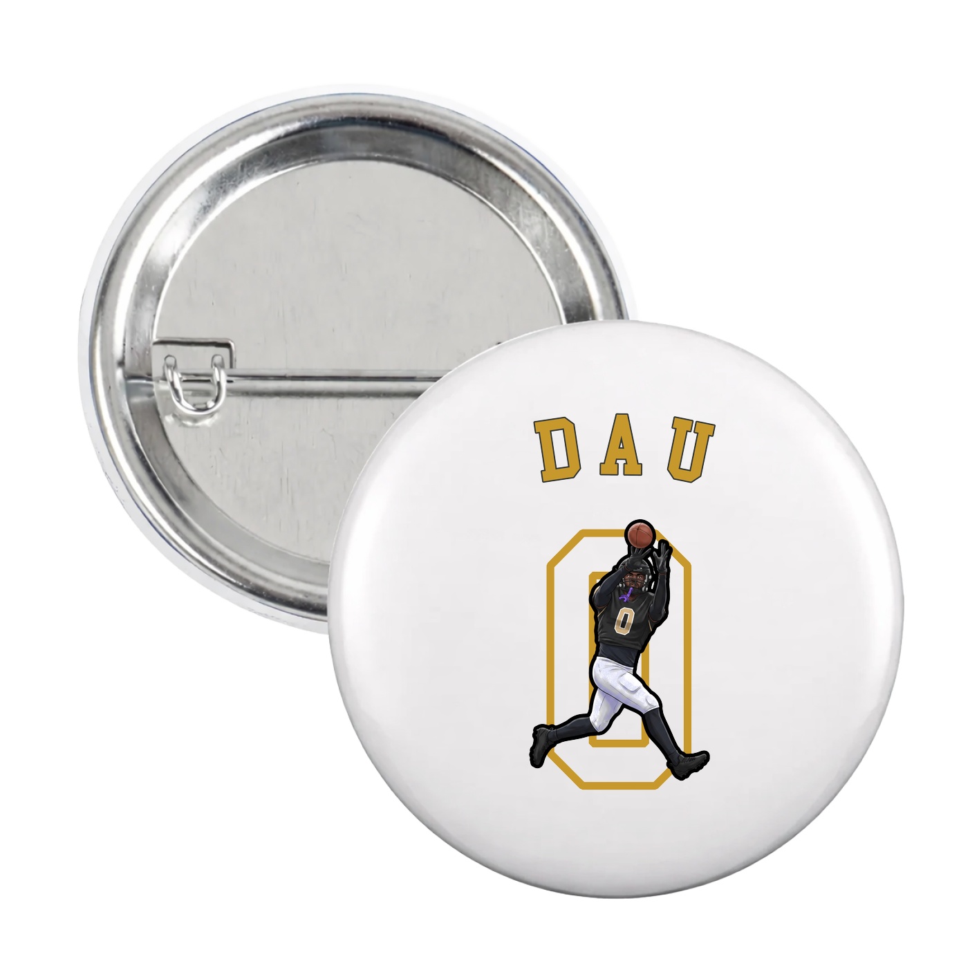 Game Day Button — Shirsey Arch in White