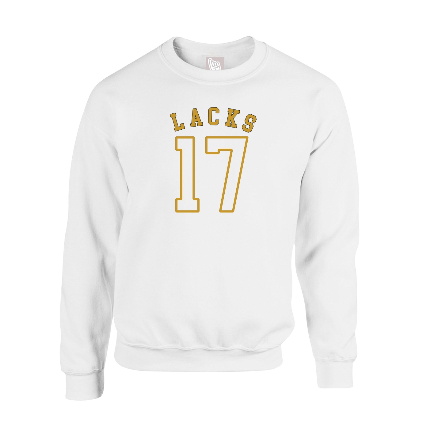 Fleece Crew — Shirsey Arch in White