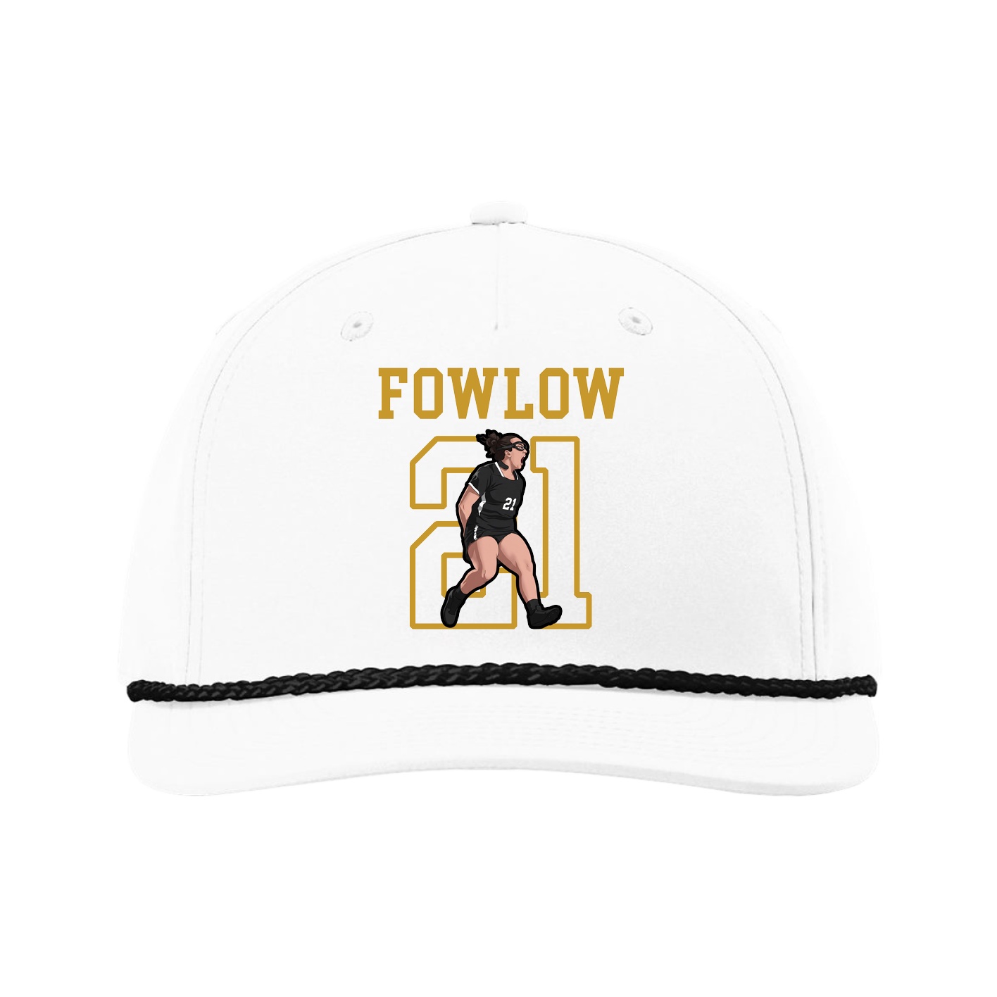 Five-Panel Classic Rope Cap — Shirsey in White