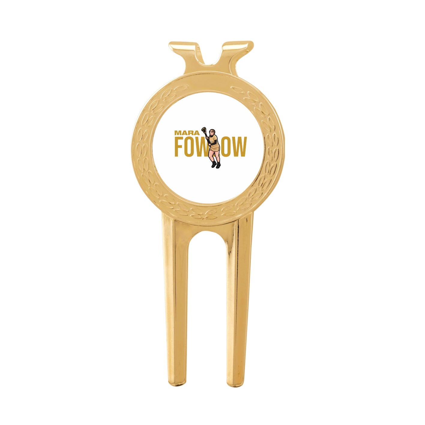 Divot Tool with Ball Marker — Player Name in Classic